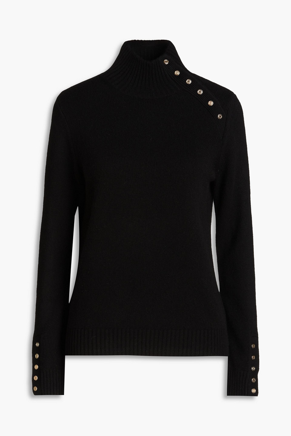 Maje Cashmere Turtleneck Sweater In Black