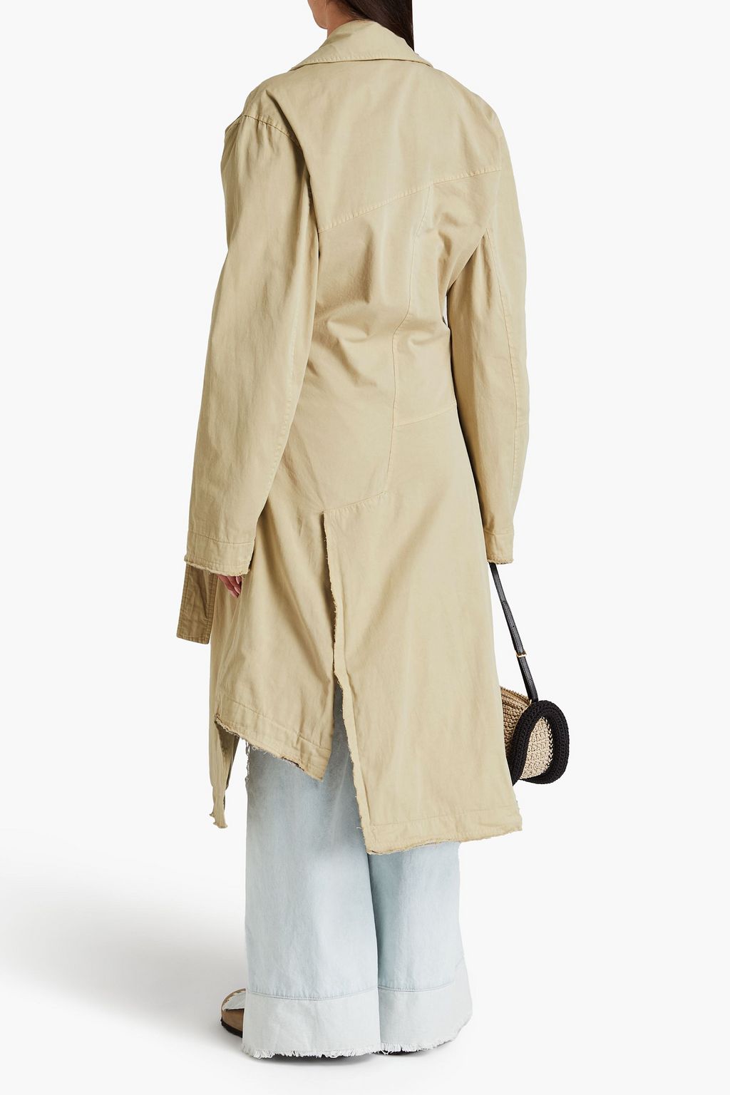 JW ANDERSON コットンツイル トレンチコート アシンメトリー