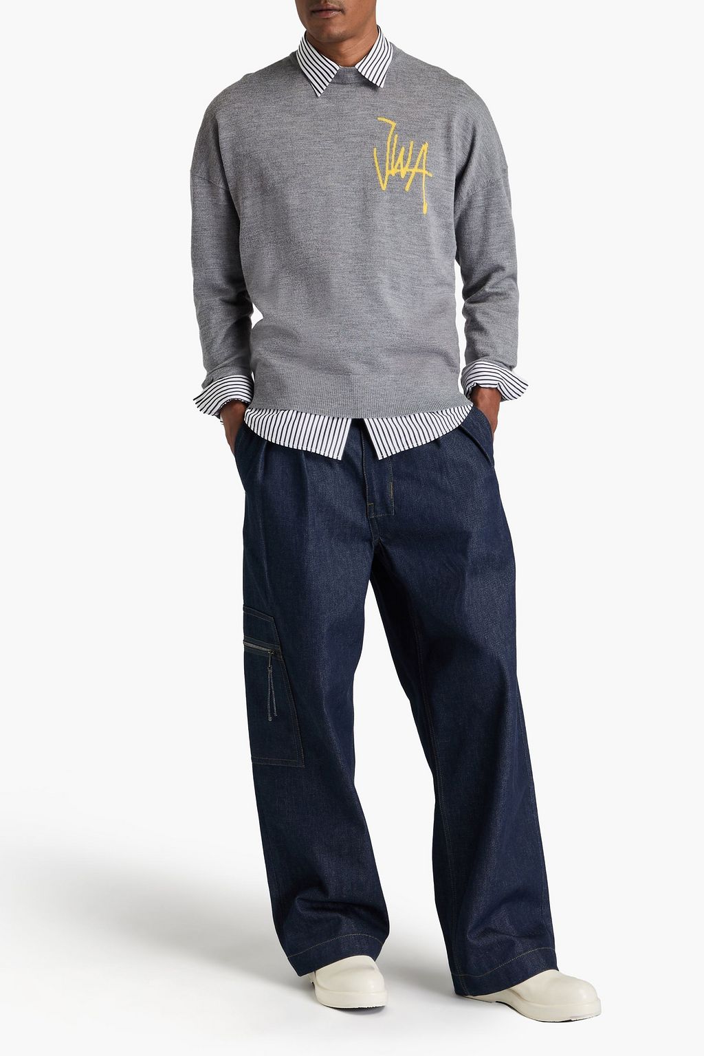 JW ANDERSON Intarsia-knit wool sweater