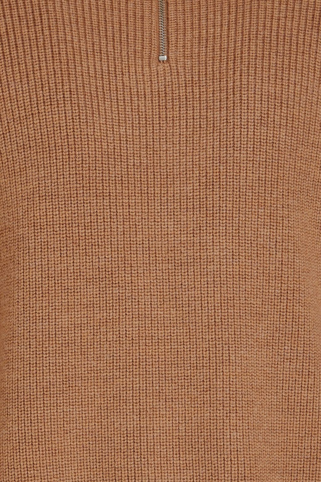 JW ANDERSON 리브 울 하프 지퍼 스웨터