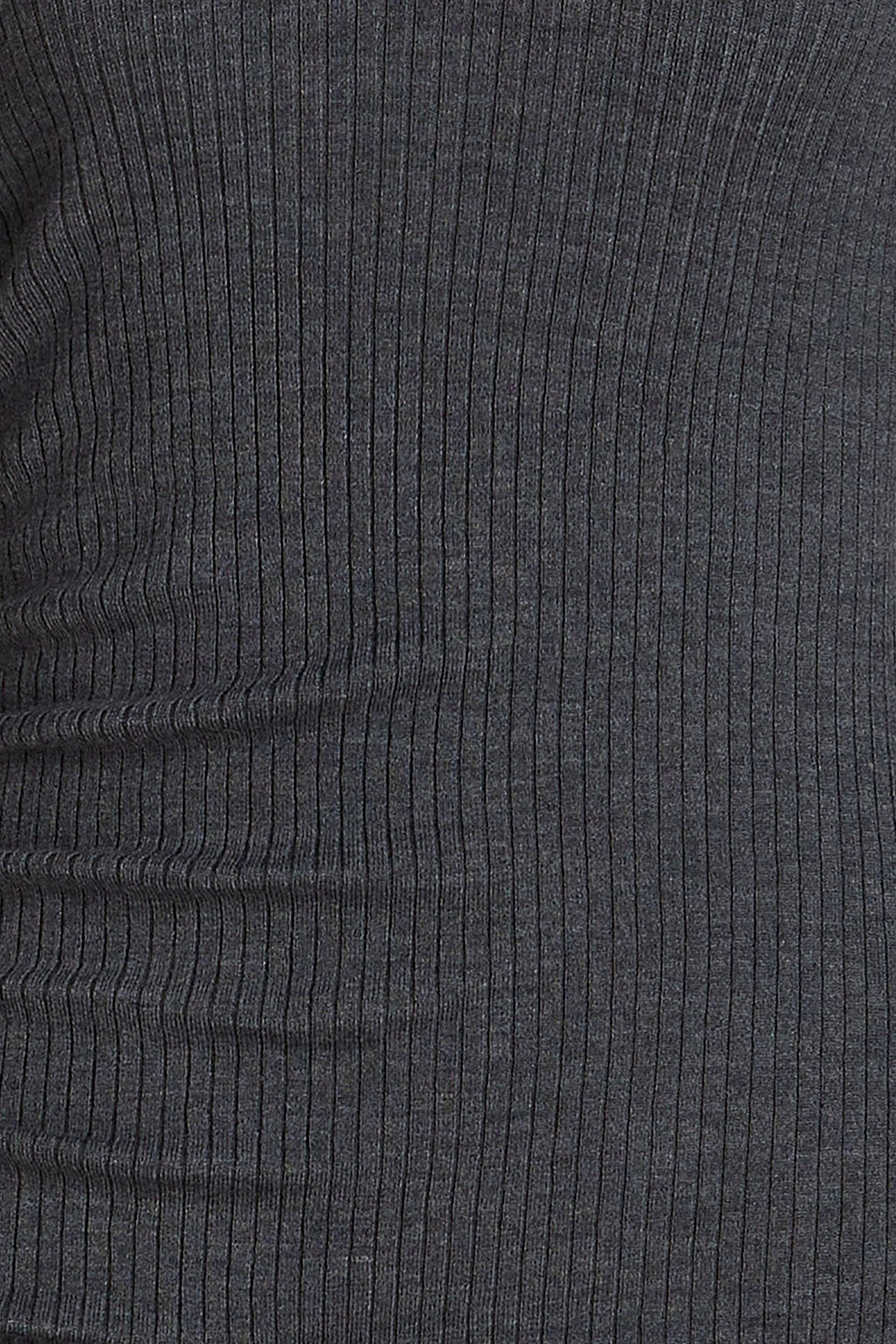 Shop Maje Button-embellished Ribbed-knit Mini Dress In Dark Gray