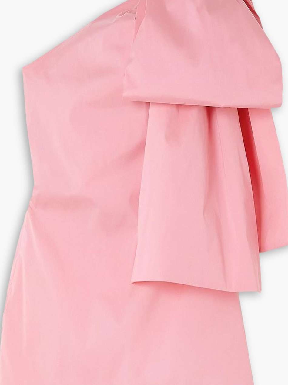 josselin one-shoulder bow-detailed taffeta mini dress