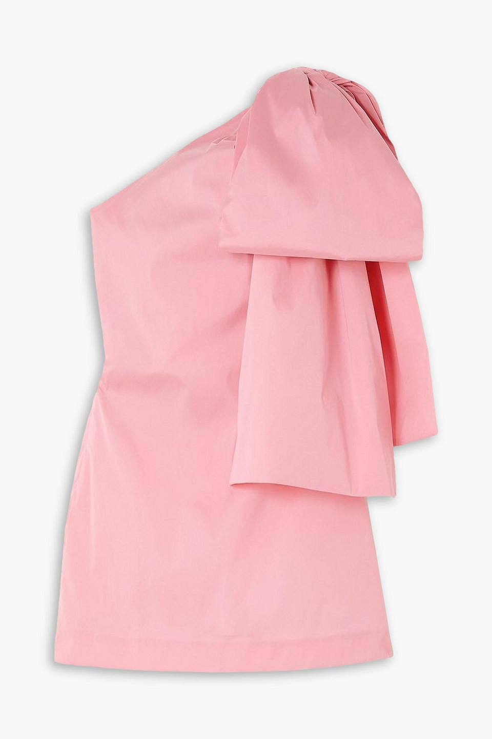 Josselin one-shoulder bow-detailed taffeta mini dress