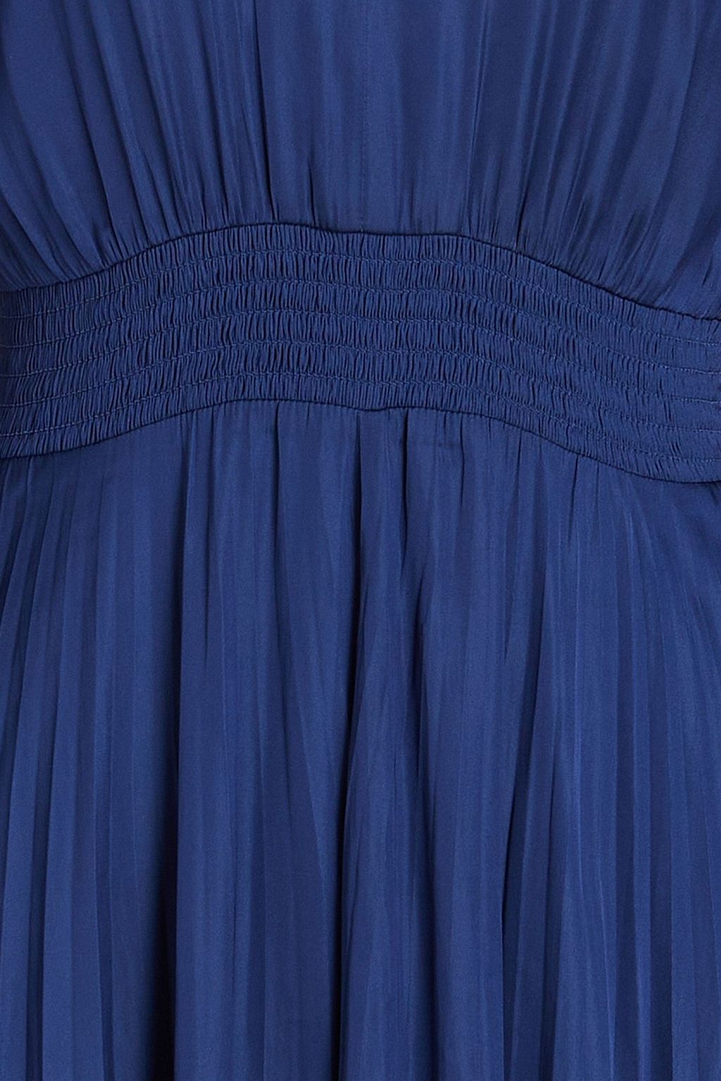 MAJE Pleated satin midi dress