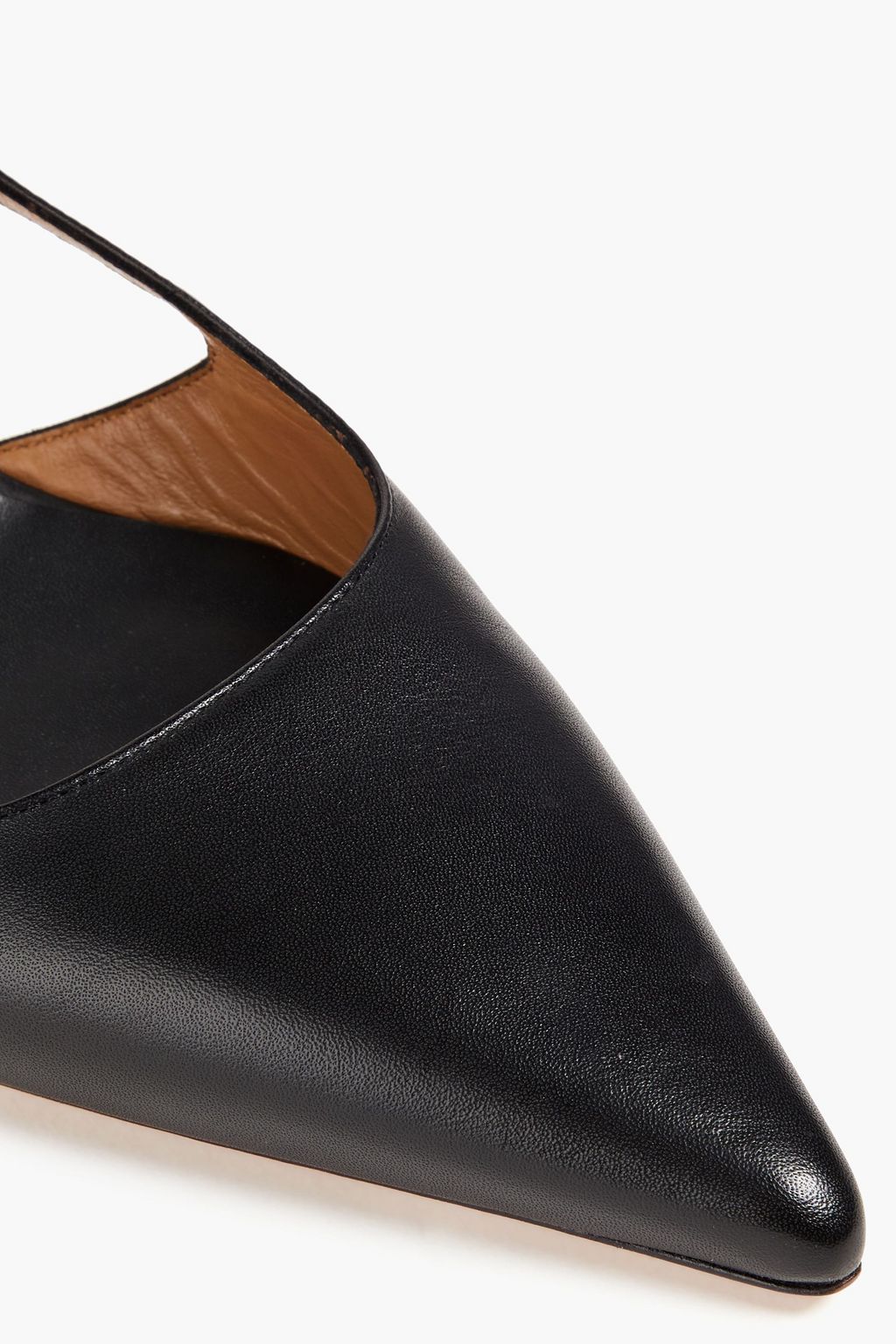 MAJE Leather slingback pumps