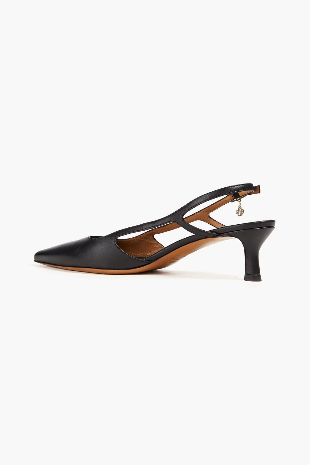 MAJE Leather slingback pumps