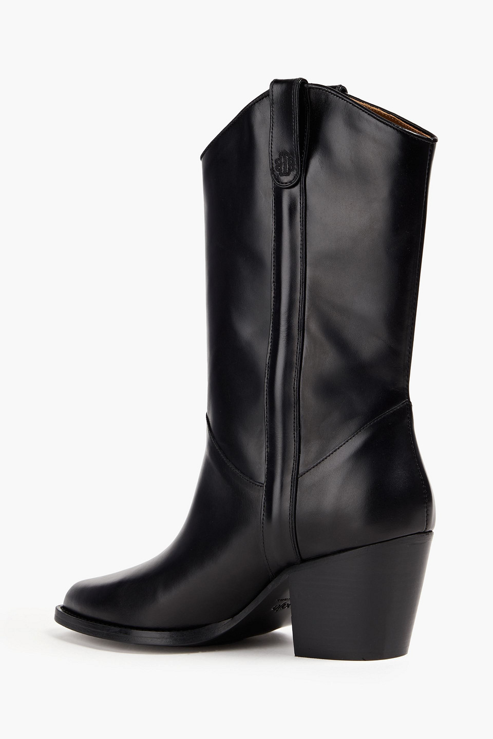  Maje - Leather Cowboy Boots - Black - Eu 36 