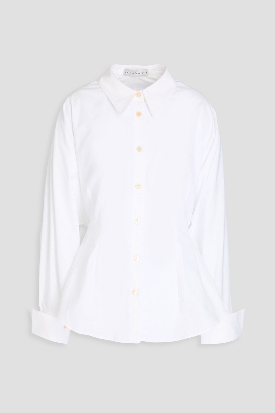 Palmer Harding Cotton-poplin Shirt In White