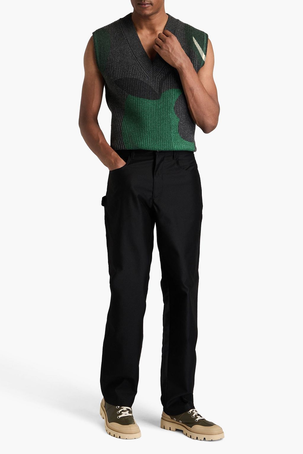 JW ANDERSON بنطلون من الساتين القطني