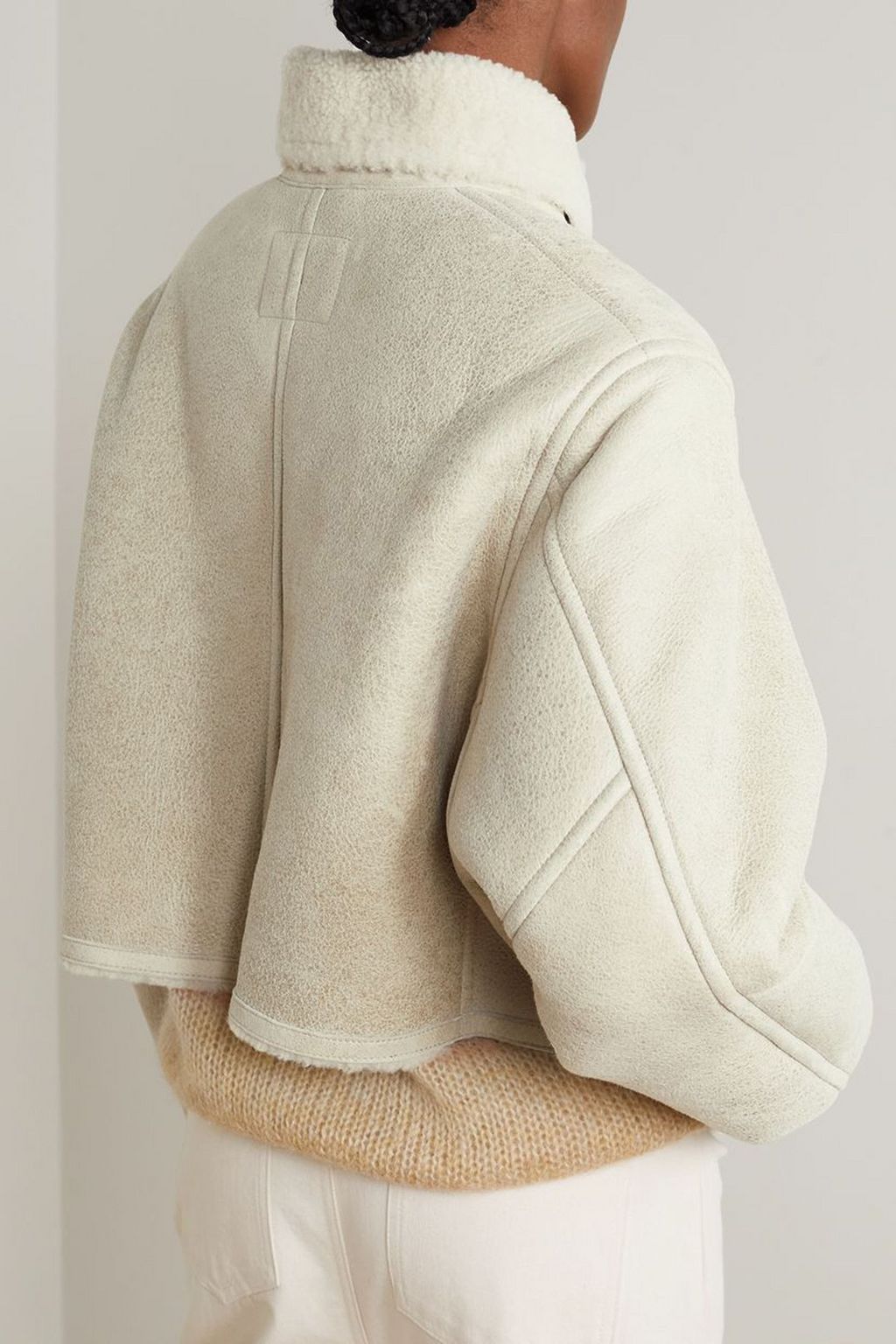 MARANT ÉTOILE Apstya cropped shearling jacket