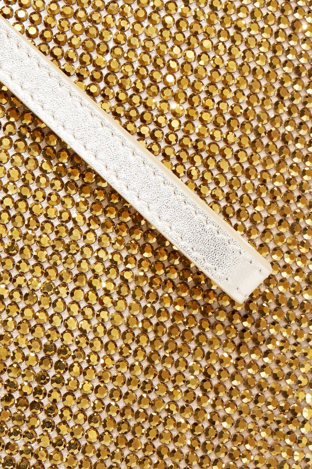 JUDITH LEIBER COUTURE Crystal-embellished satin pouch