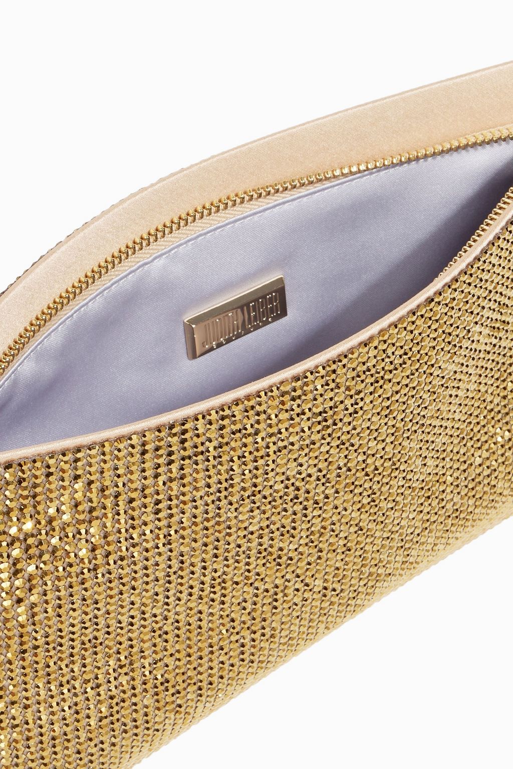 JUDITH LEIBER COUTURE Crystal-embellished satin pouch