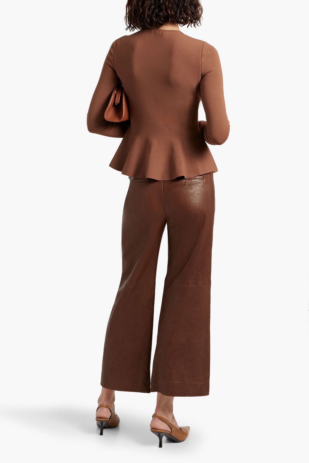 STELLA MCCARTNEY Stretch-knit peplum top