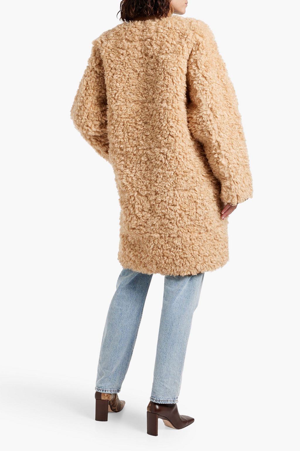 STAND STUDIO Paola reversible faux shearling coat