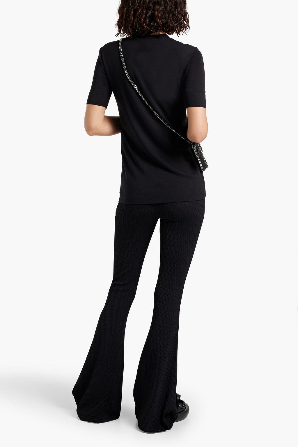 STELLA MCCARTNEY Printed Lyocell and cotton-blend jersey T-shirt