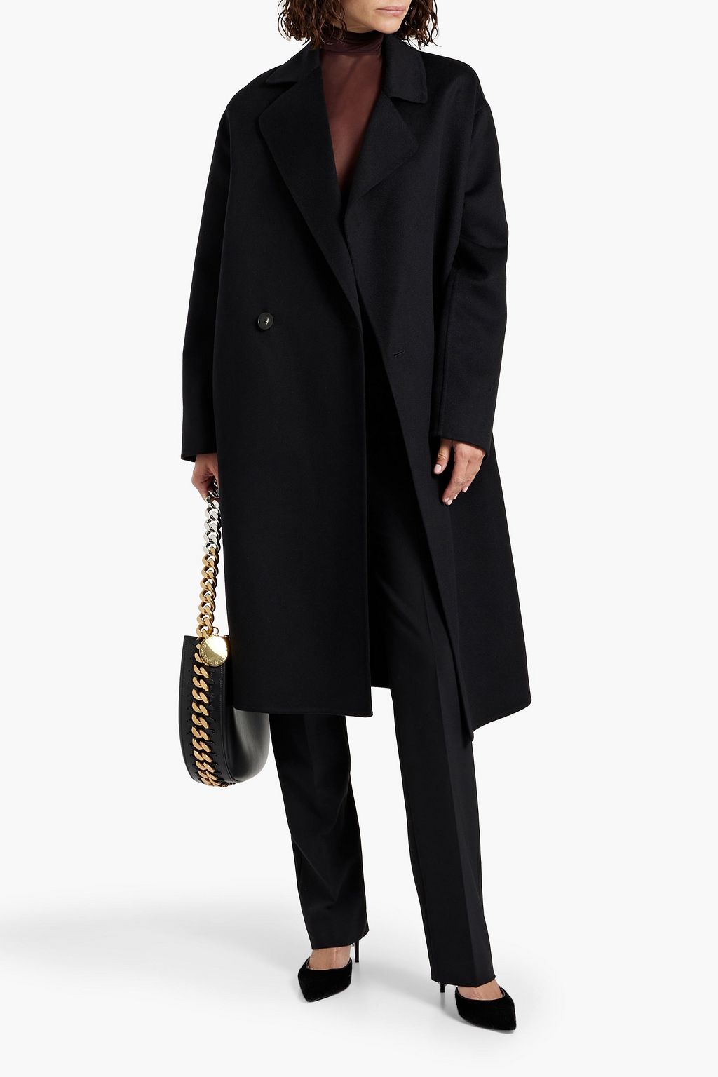 STELLA MCCARTNEY Double-breasted wool-felt coat