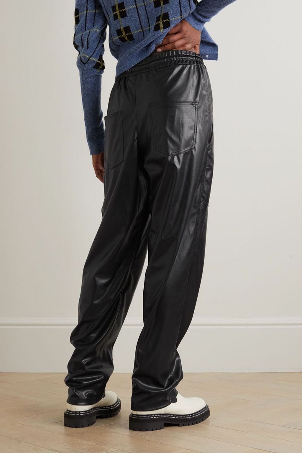 MARANT ÉTOILE Brina faux leather straight-leg pants