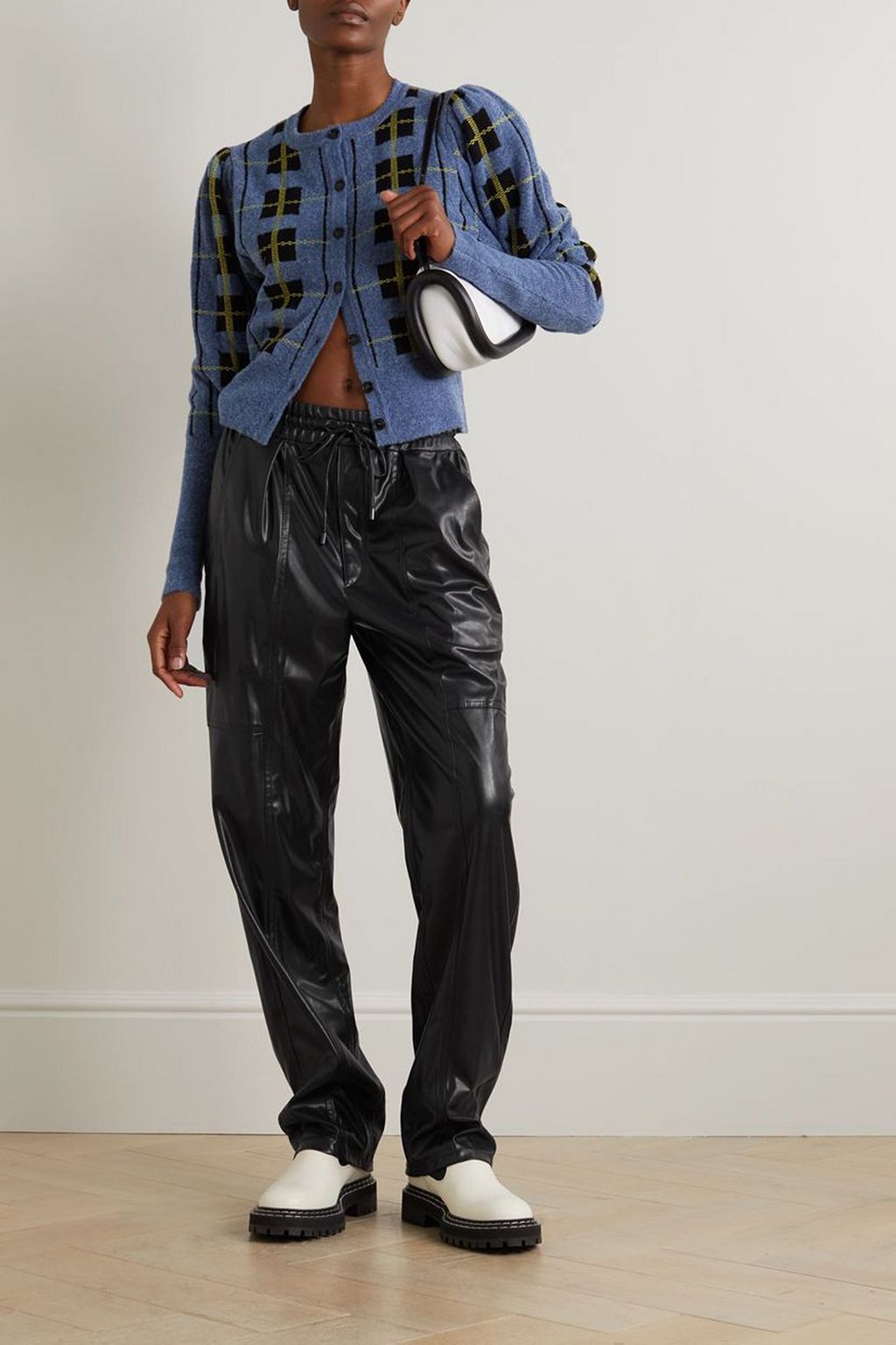 MARANT ÉTOILE Brina faux leather straight-leg pants