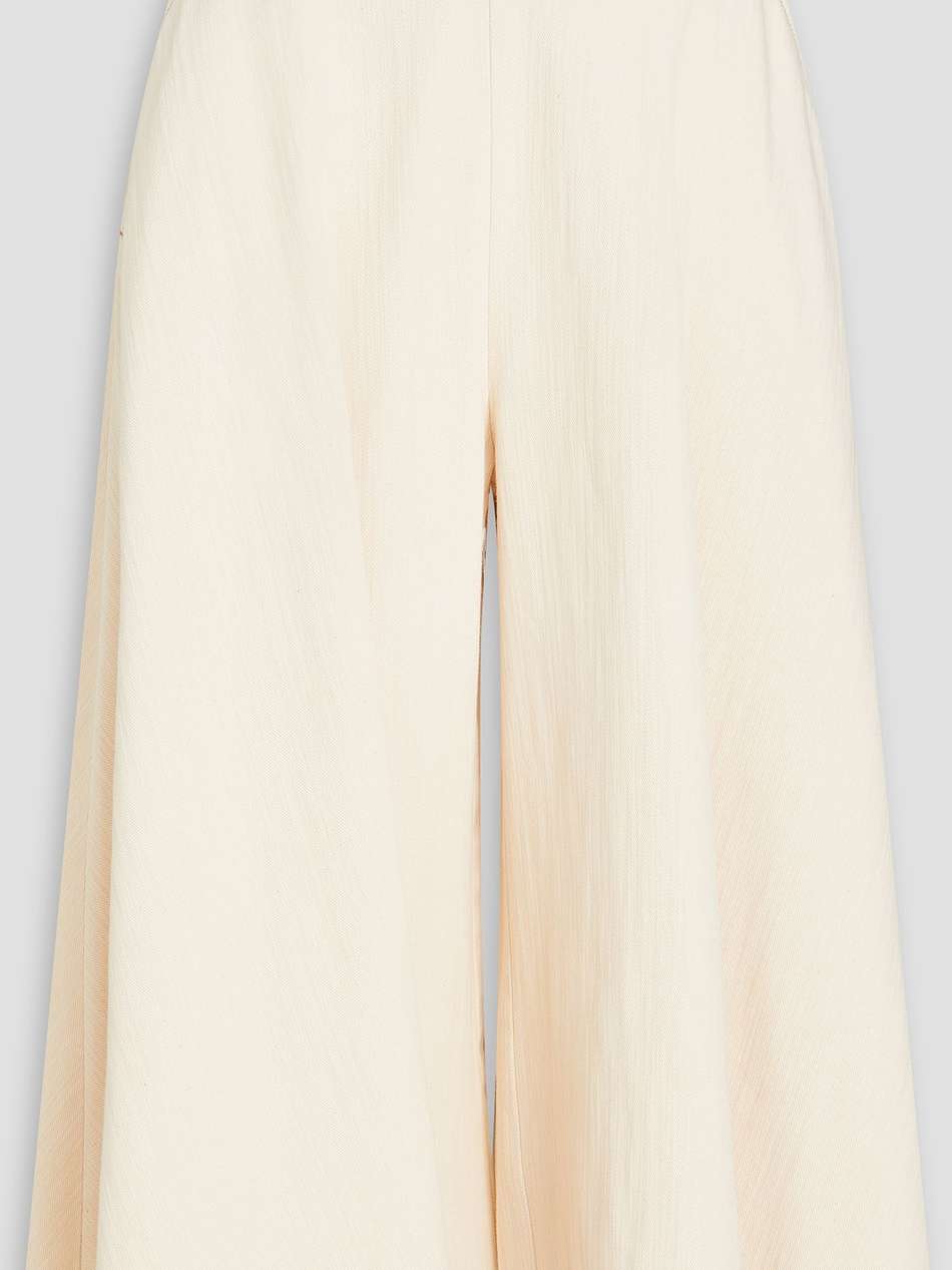 cropped high-rise wide-leg jeans