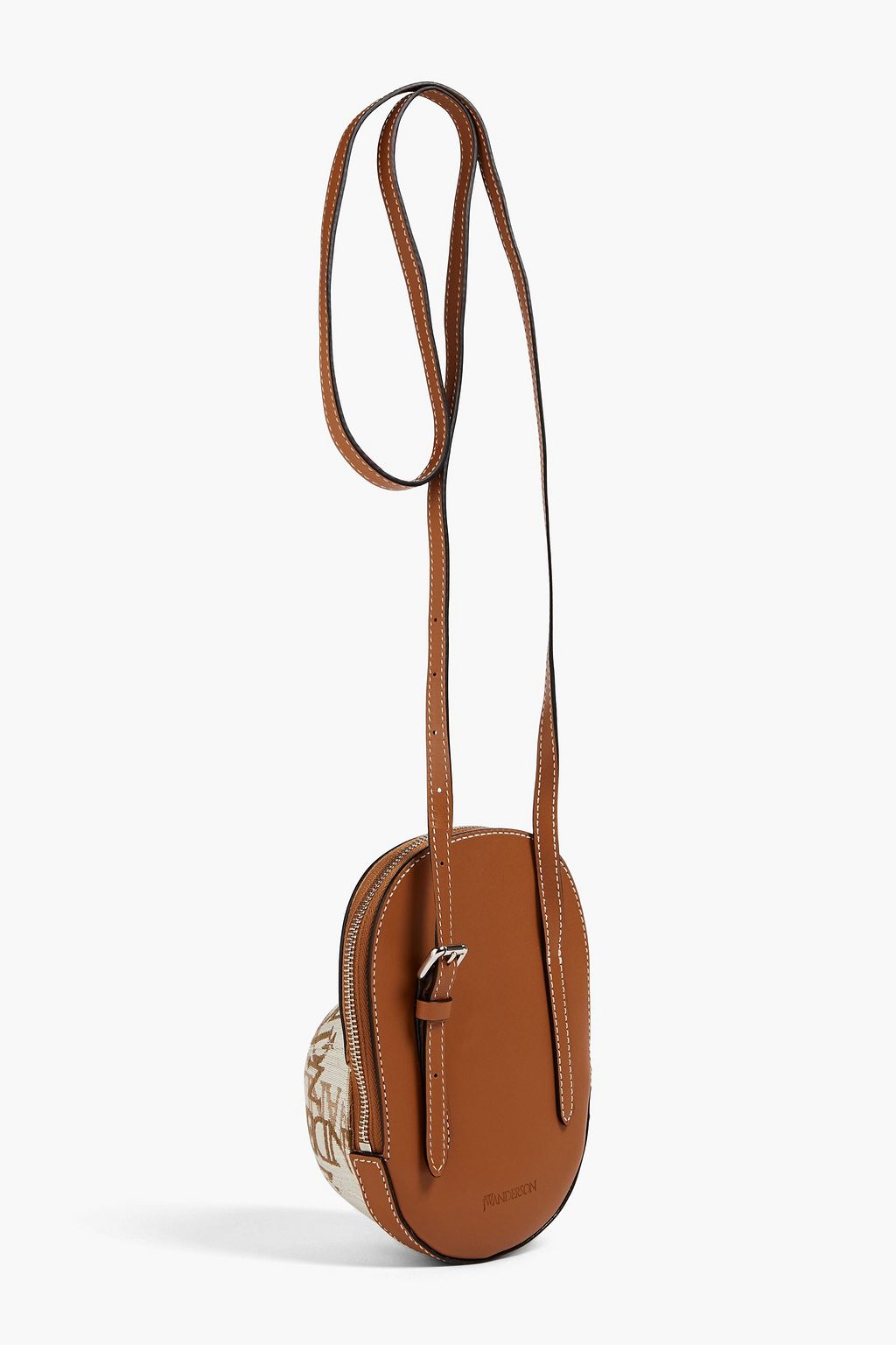 JW ANDERSON حقيبة كتف من الجلد والجاكار