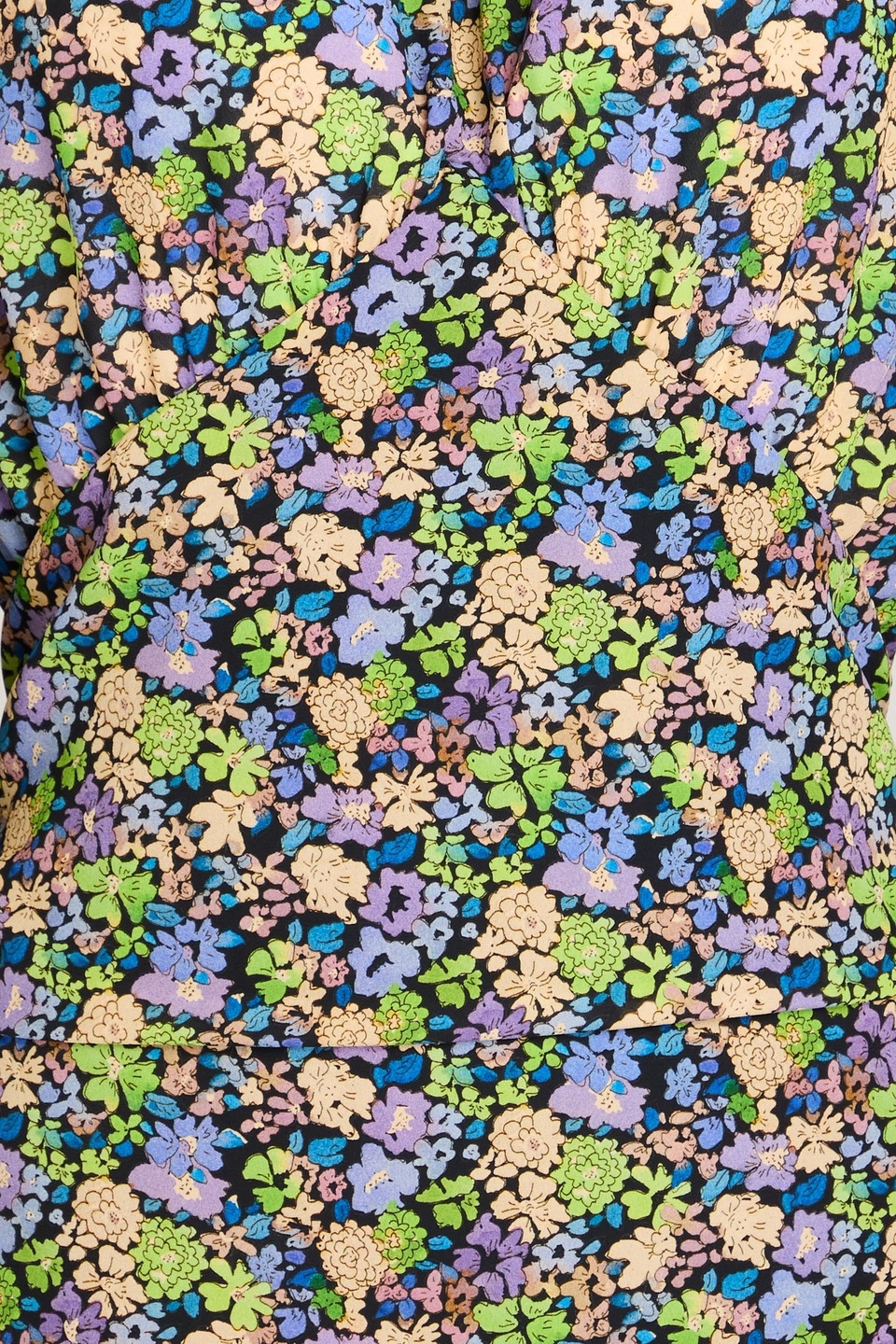 Maje Shirred Floral-print Crepe Mini Dress In Bunt