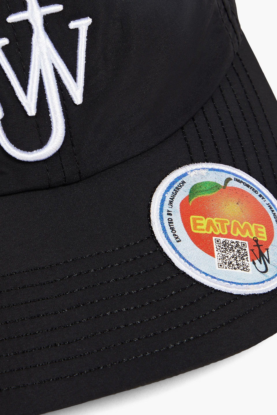 JW ANDERSON EMBROIDERED TWILL BASEBALL CAP