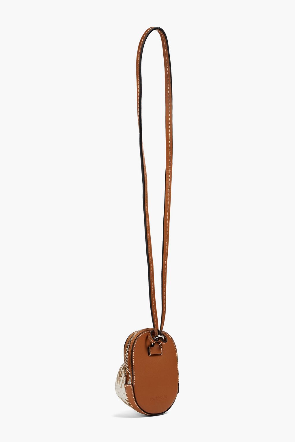 JW ANDERSON Nano Cap jacquard and leather shoulder bag