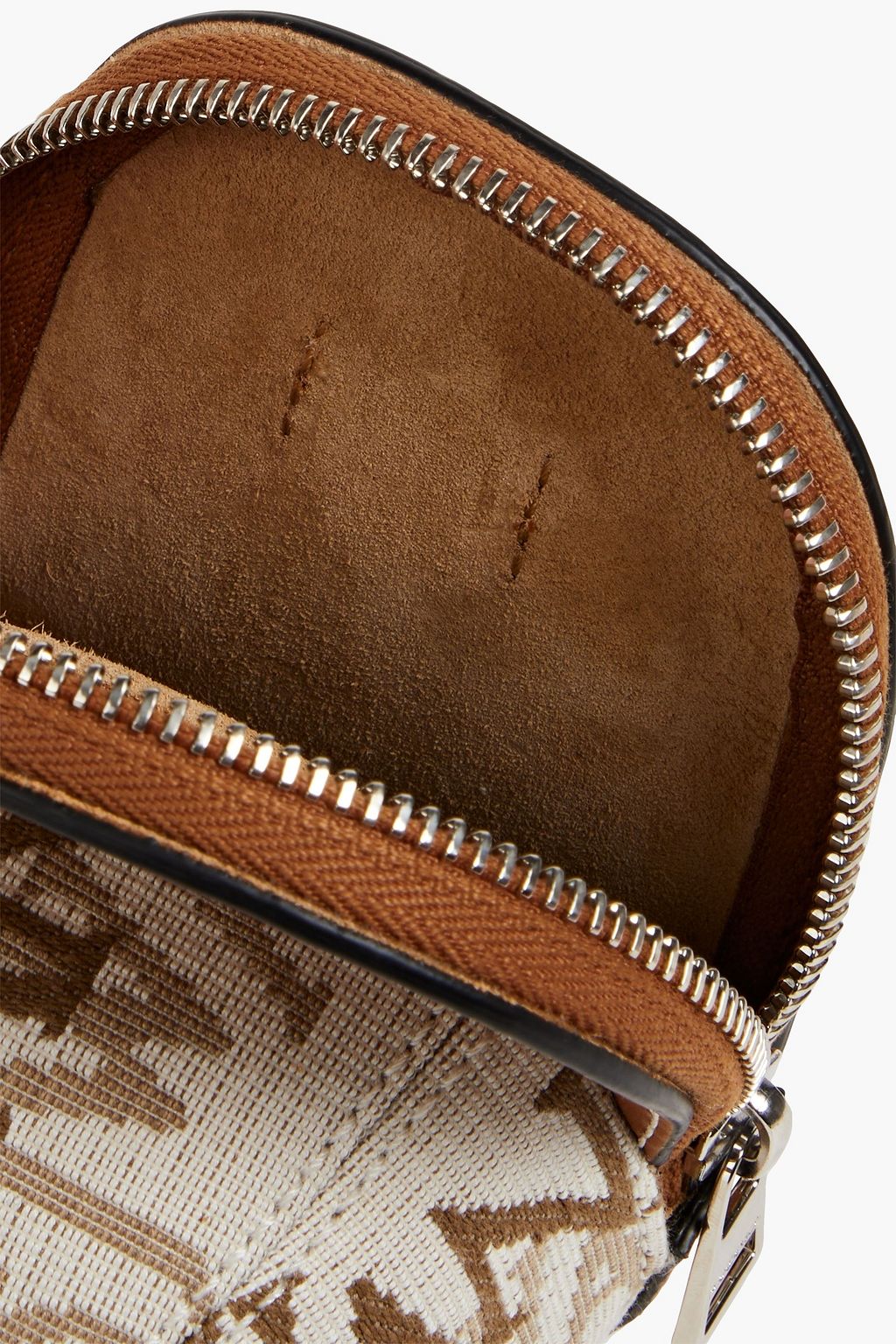 JW ANDERSON Nano Cap jacquard and leather shoulder bag