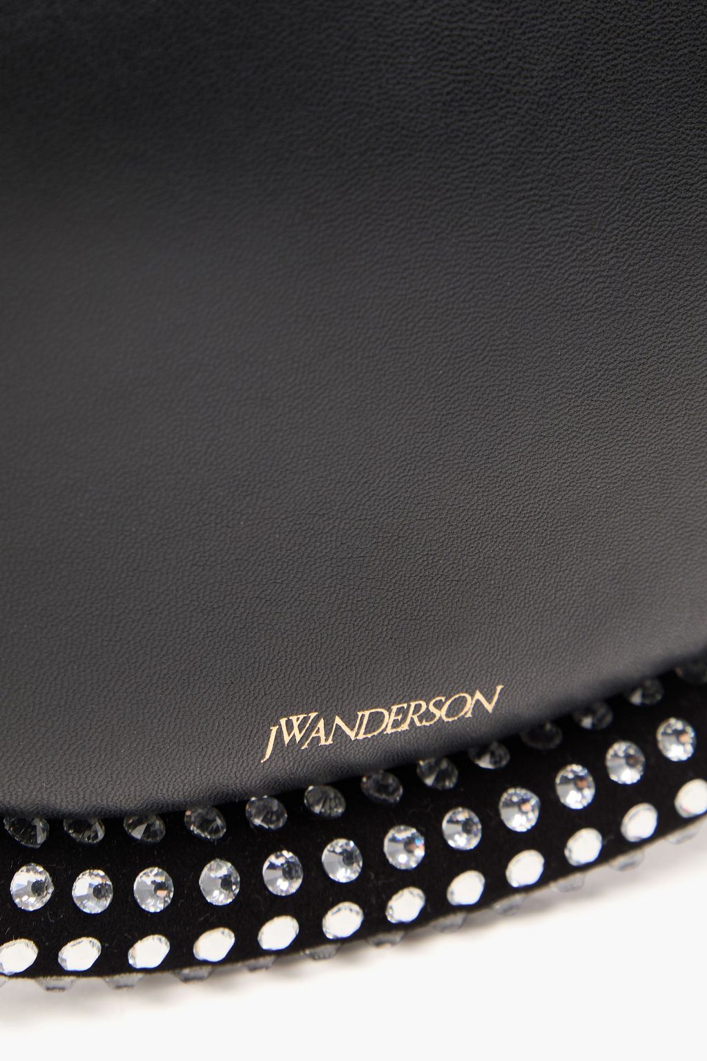 JW ANDERSON حقيبة كتف من الجلد مزينة بالكريستال