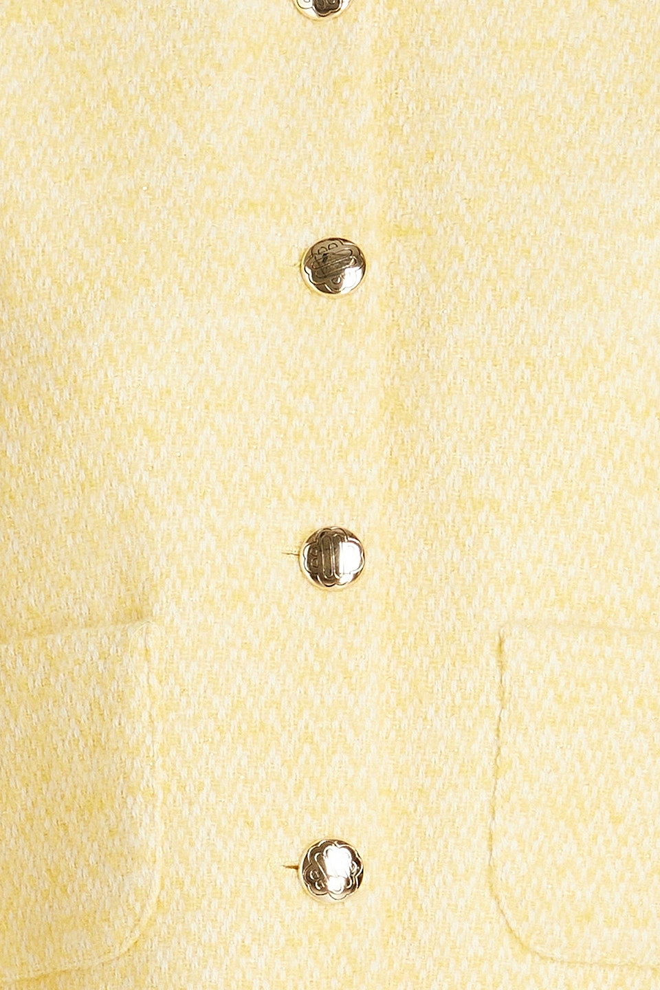 Maje Jacke Aus Tweed In Pastellgelb