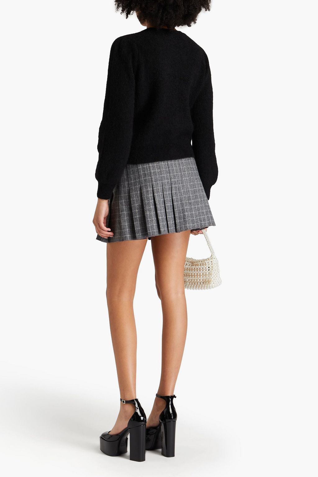 MAJE Brushed knitted cardigan