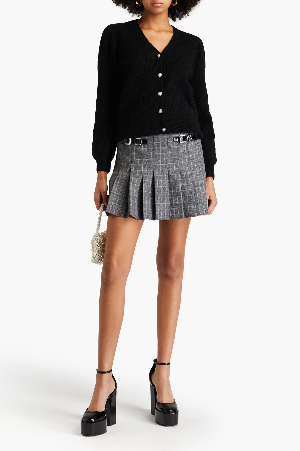 MAJE Brushed knitted cardigan
