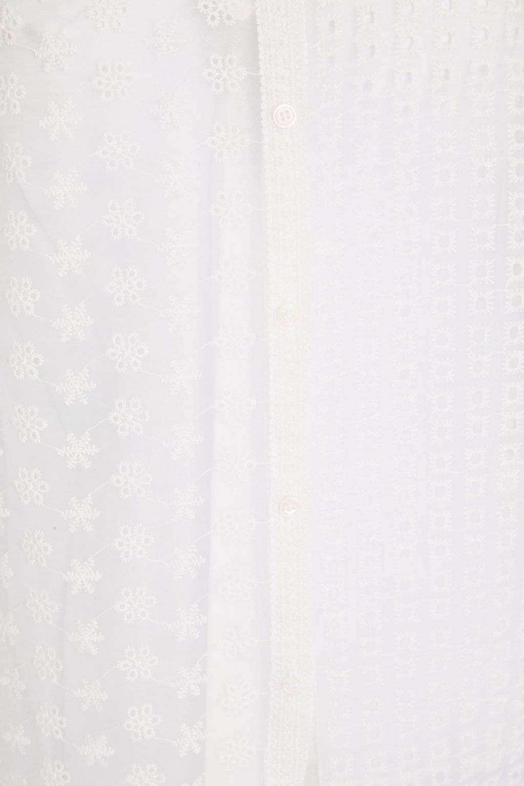 MAJE Embroidered cotton-blend organza shirt