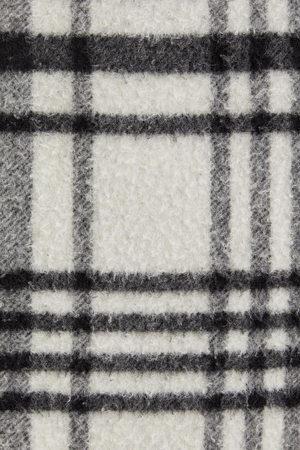 JW ANDERSON Checked wool-blend flannel mini wrap skirt