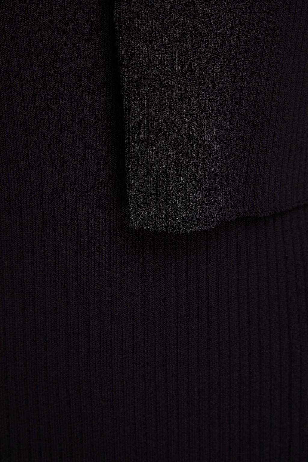 MAJE Ribbed-knit mini dress and cardigan set
