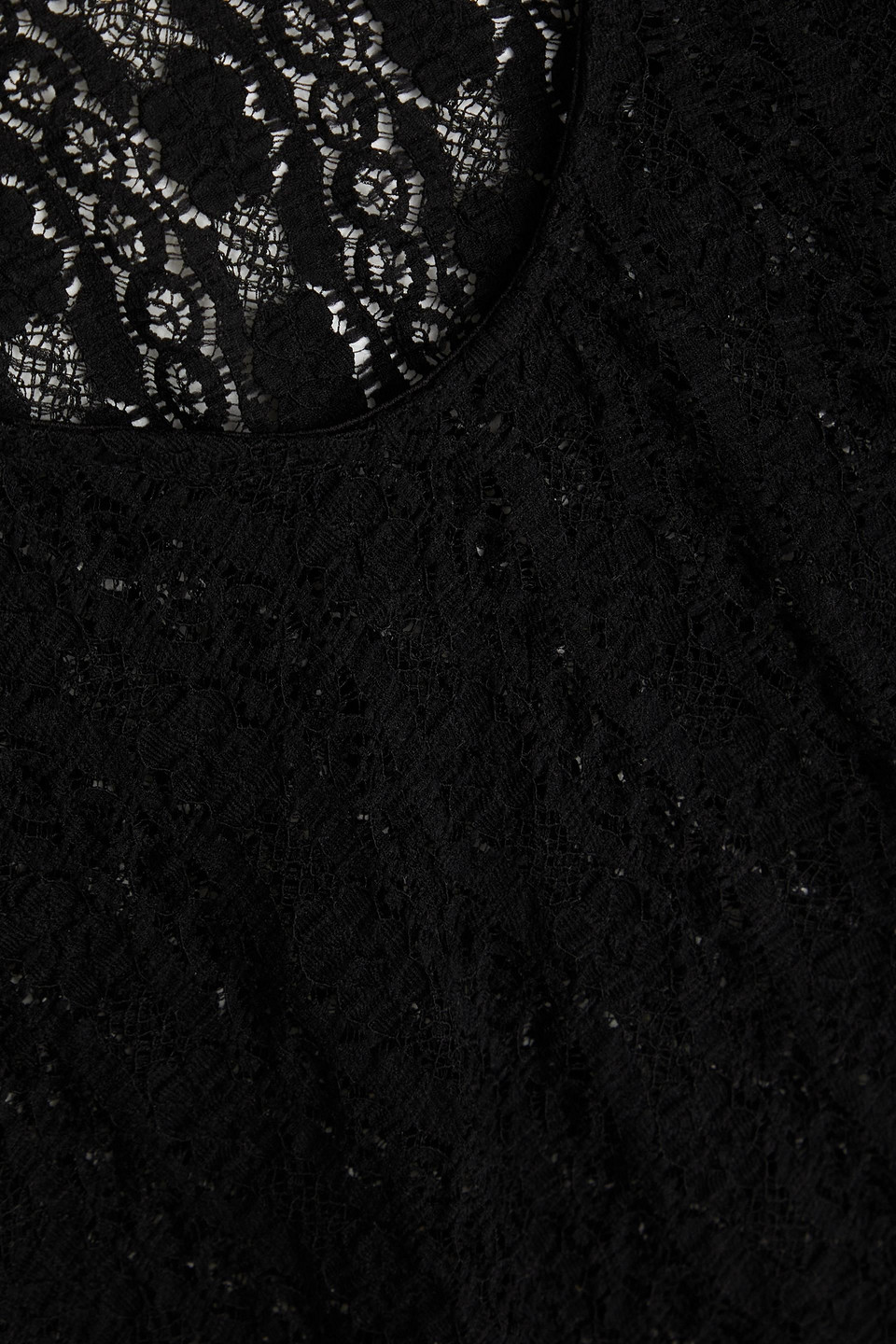 Maje Stretch-lace Bodysuit In Black