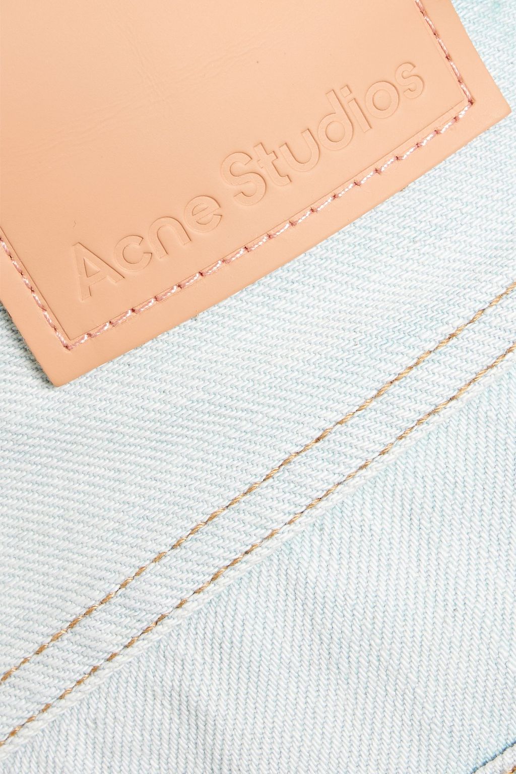 ACNE STUDIOS Frayed denim mini skirt