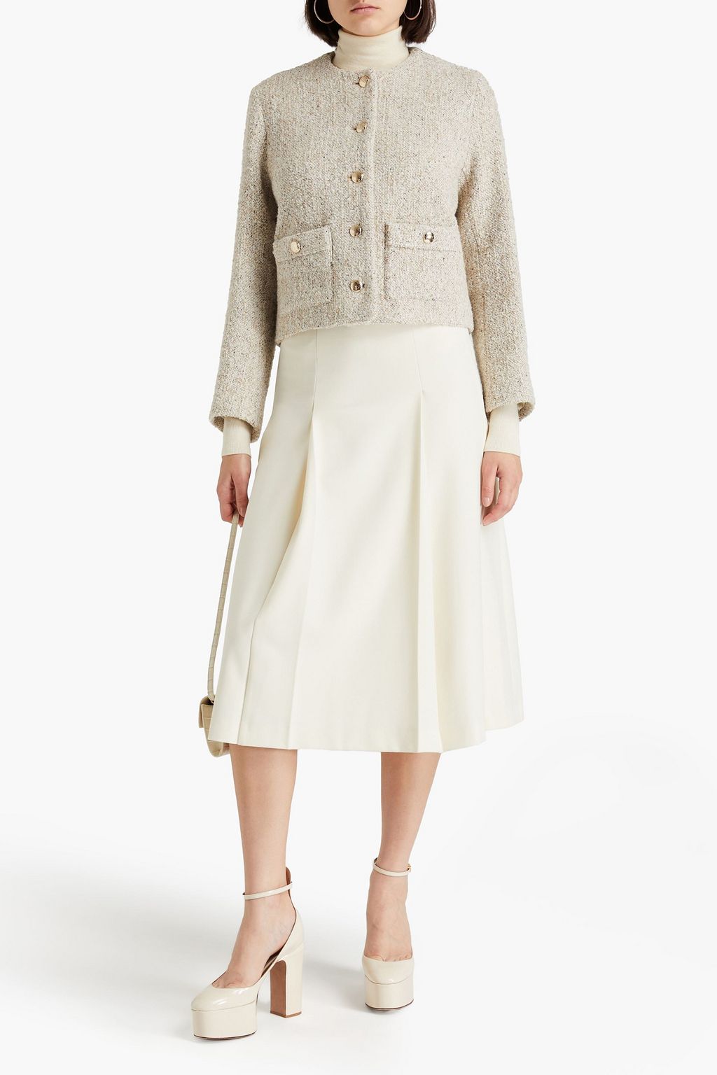 MAJE Bouclé-tweed jacket