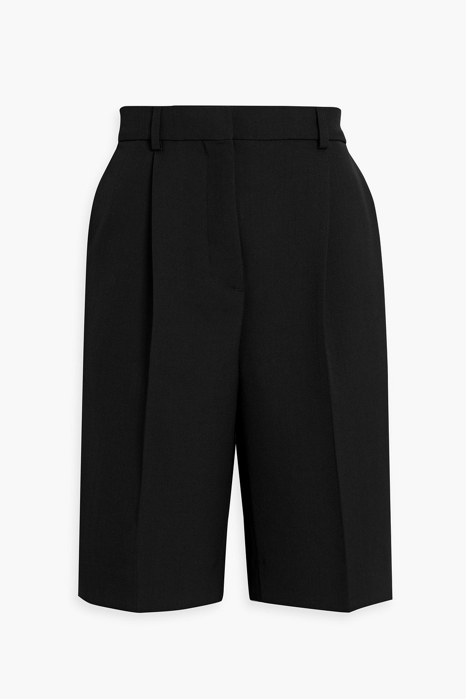 Acne Studios Pleated Woven Shorts In Black