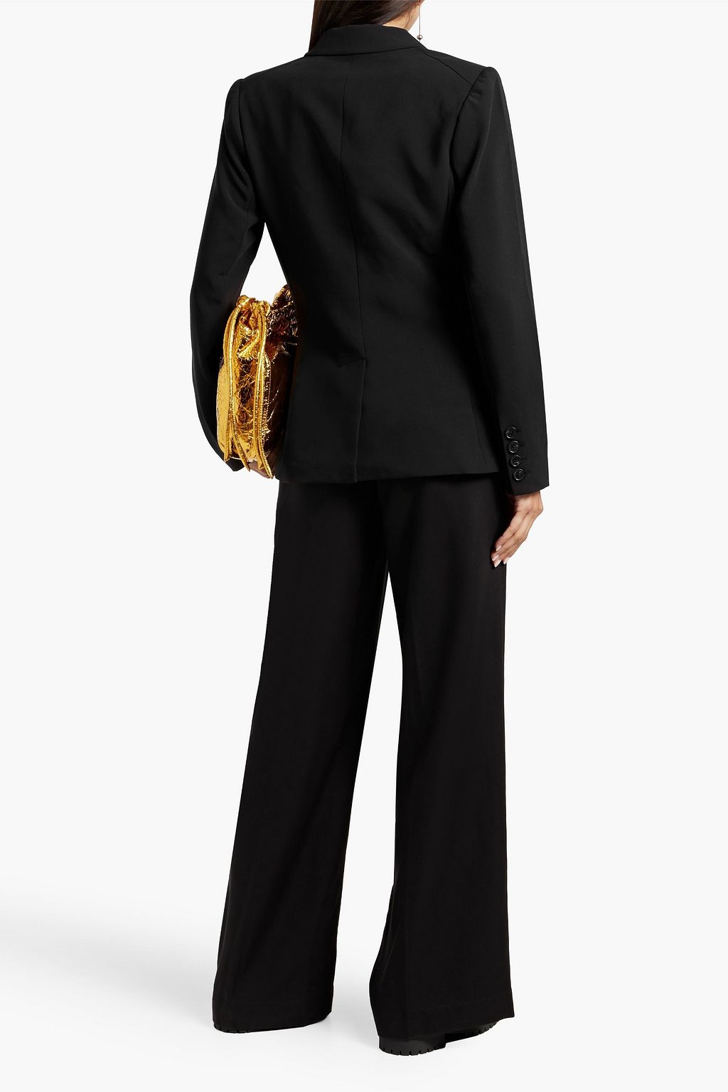 PAIGE Malbec double-breasted woven blazer