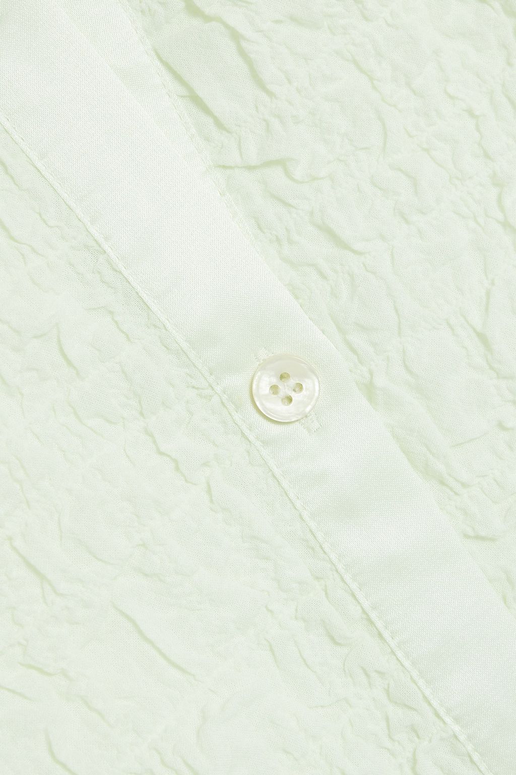 ACNE STUDIOS Shirred cotton-blend cloqué midi shirt dress