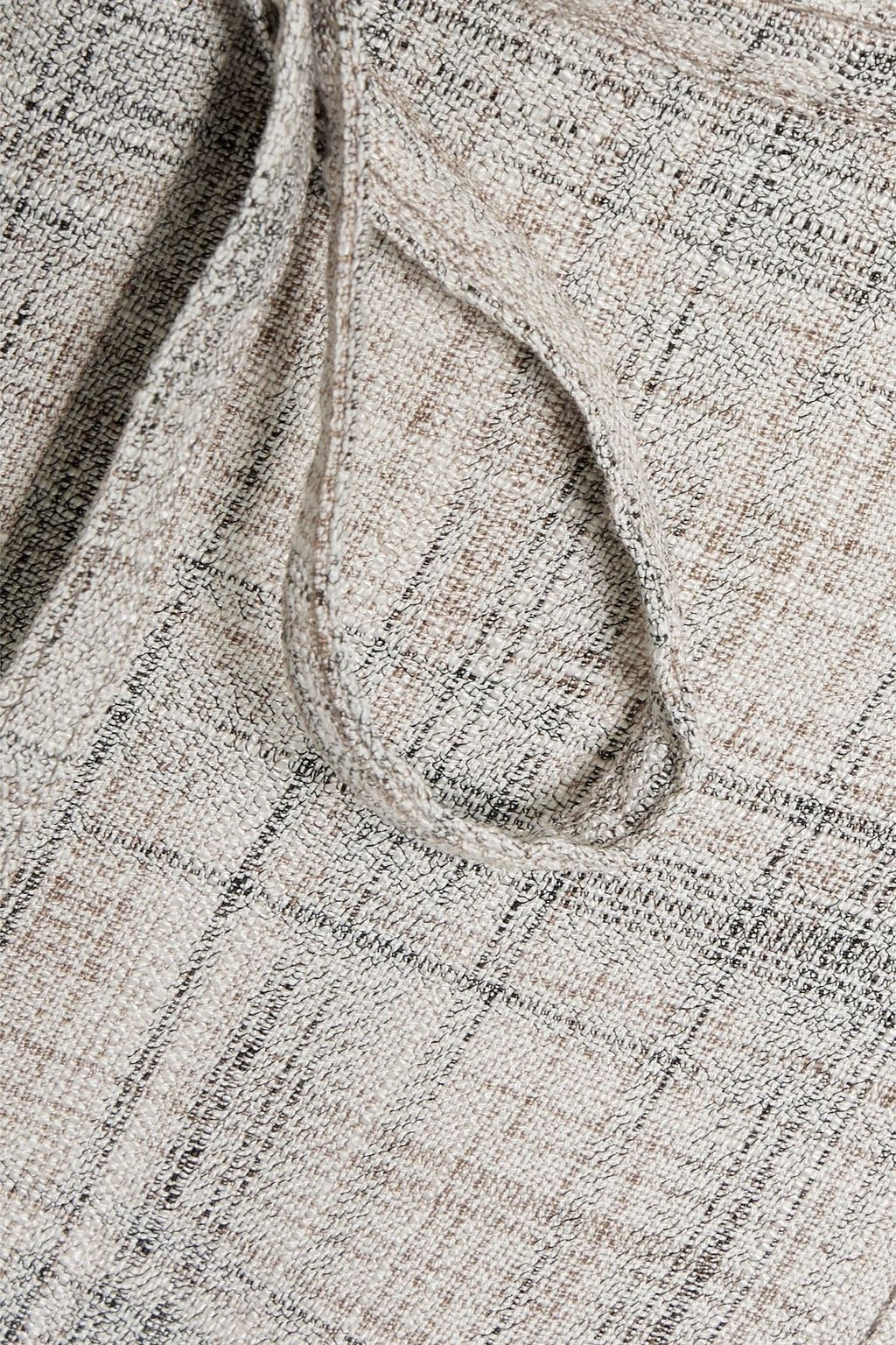 ACNE STUDIOS Ribbon Tie checked tweed tapered pants