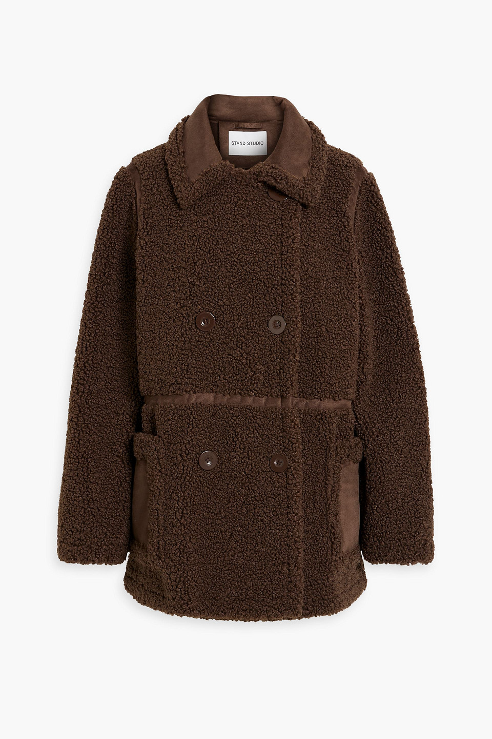Chloe double-breasted faux shearling jacket
