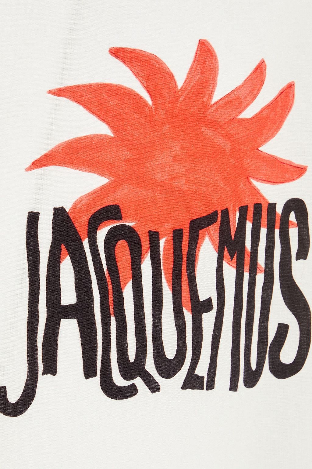 JACQUEMUS قميص من النسيج المحبوك بنقش مربّعات برقعة زخرفية
