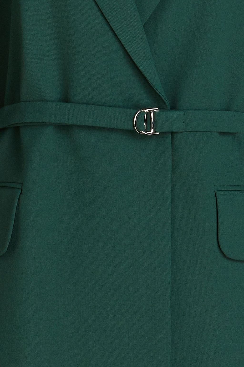 MAJE Belted twill blazer