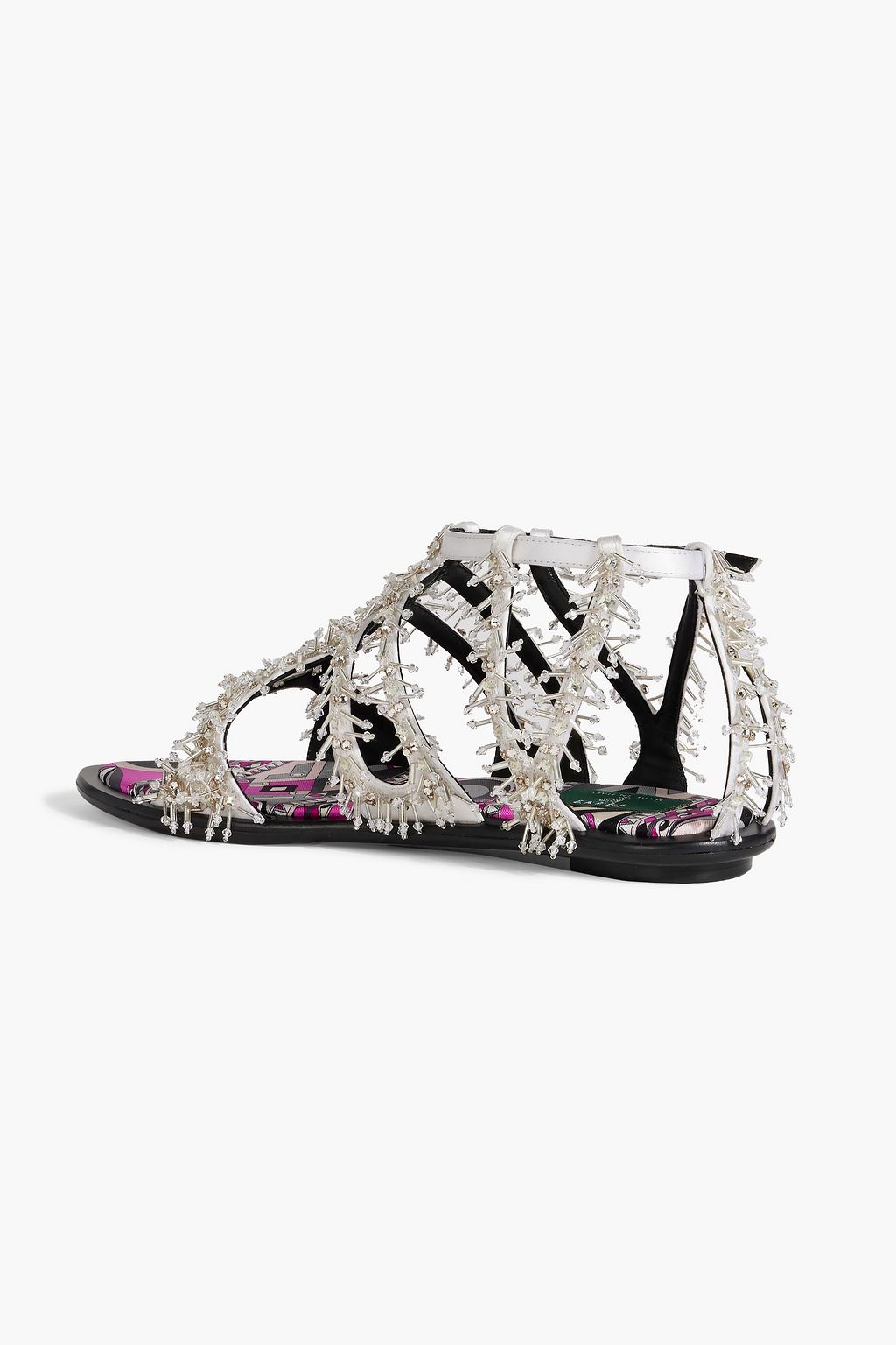 PUCCI Embellished satin sandals