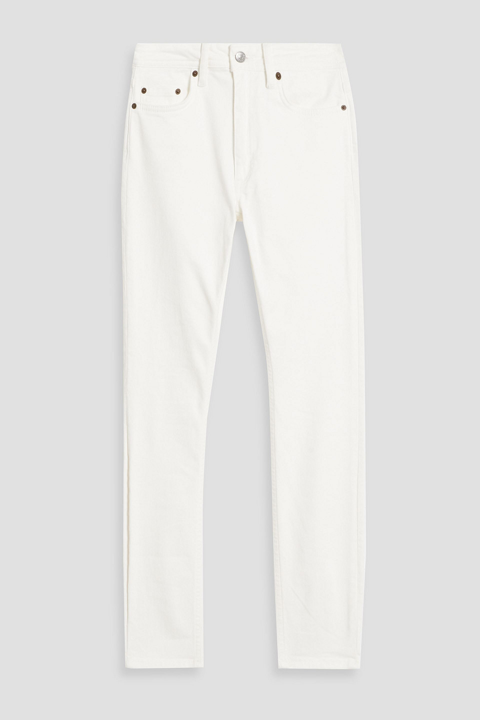 Acne Studios Mid-rise Skinny Jeans In White