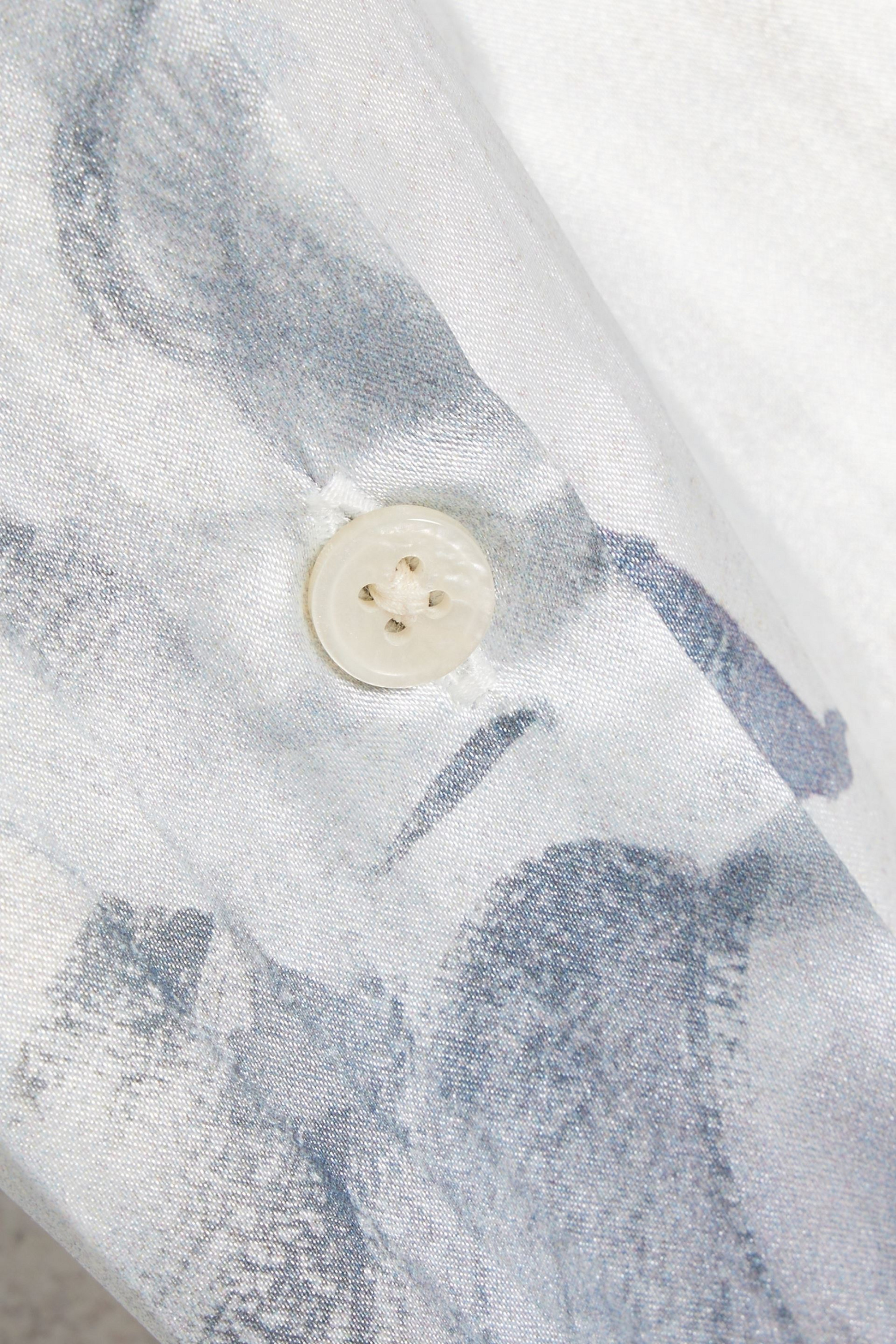 Acne Studios Floral-print satin midi shirt dress