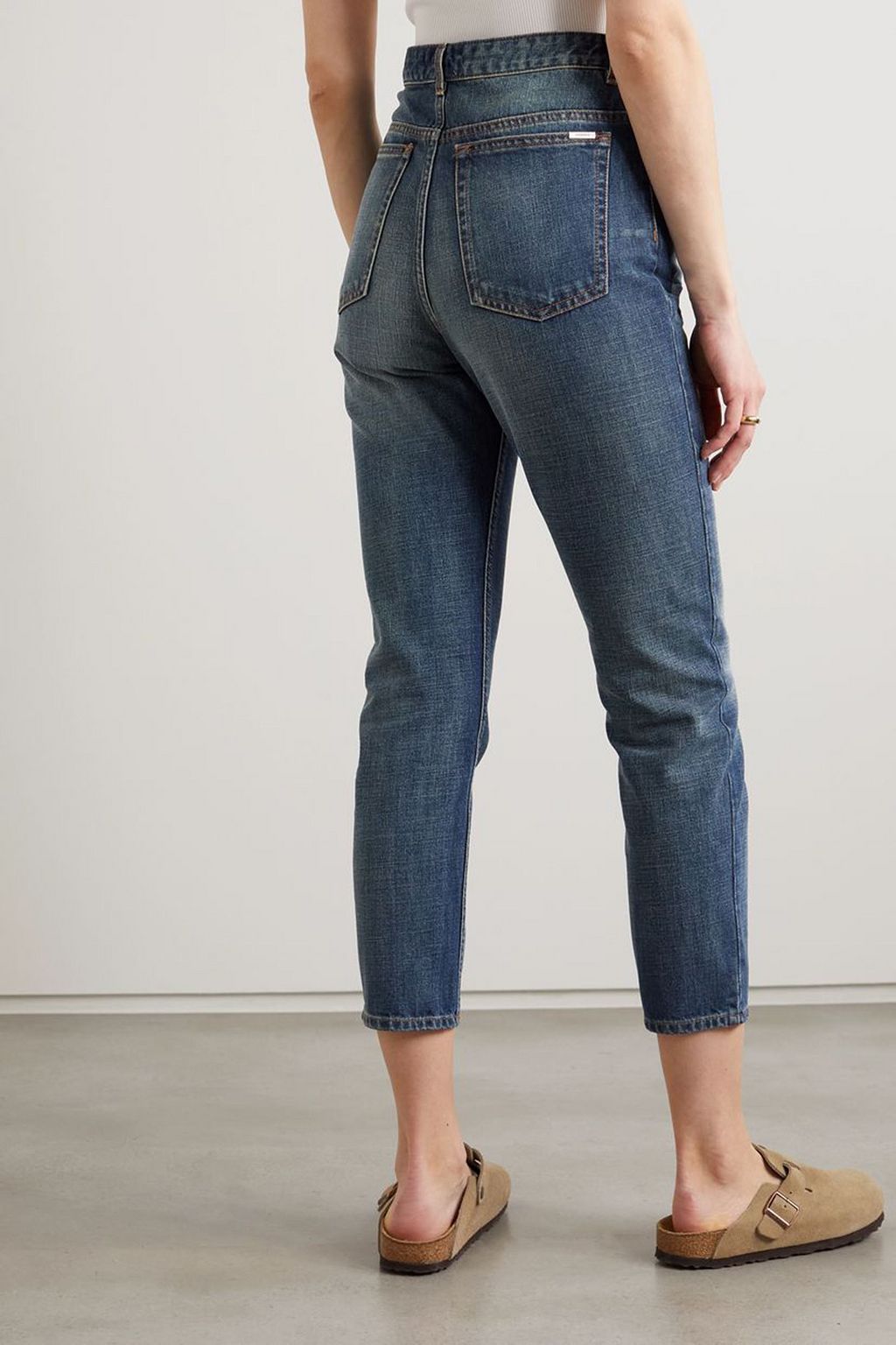 MARANT ÉTOILE Neasr cropped high-rise slim-leg jeans