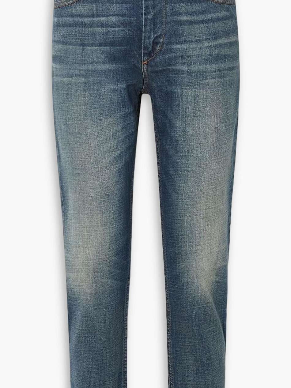 neasr cropped high-rise slim-leg jeans